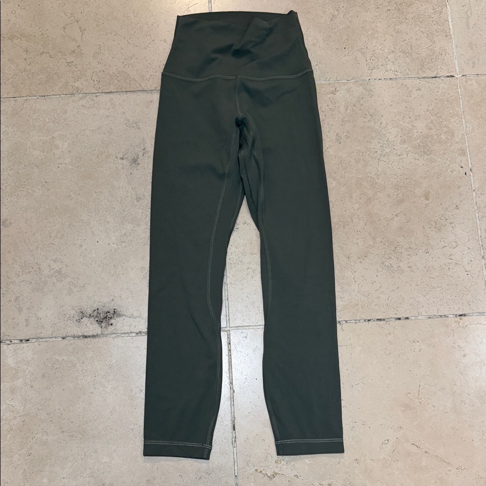 Lululemon Athletica Dark Green Capris